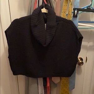 Free People Cropped Cowl Neck Sweater